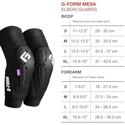 G-Form Mesa Elbow Guards - Protective Gear for MTB, Biking, Skateboarding & More - Machine Washable Mountain Biking Pads