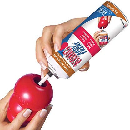 KONG Easy Treat for Dogs - No-Mess Dog Treat Paste - Use with KONG Rubber Toys - Peanut Butter, 227ml