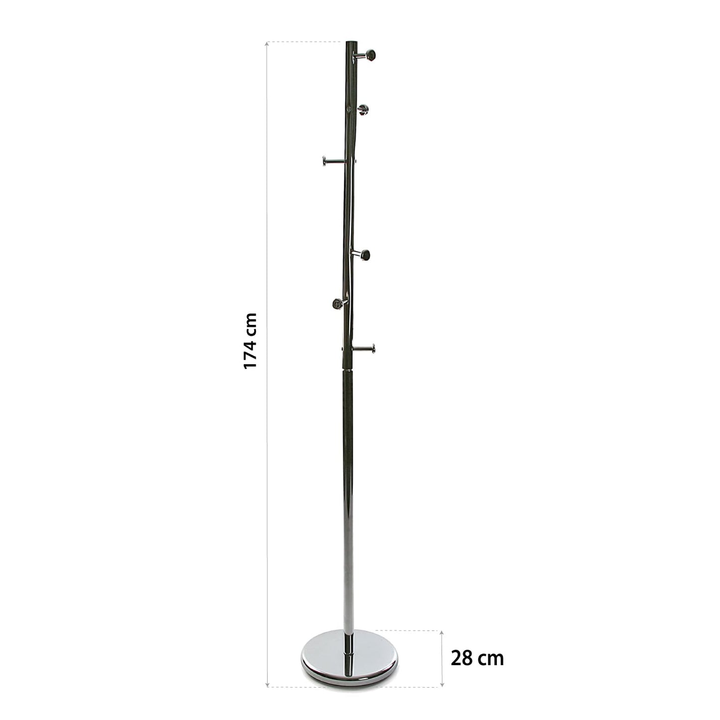 Versa 187904 - Coat Stand dark silver