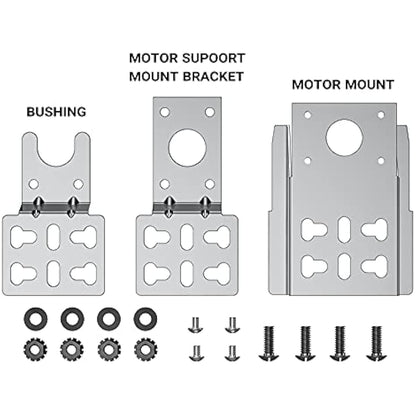 Onlyfire Universal Barbecue Grill Stainless Steel Rotisserie Motor Bracket Set