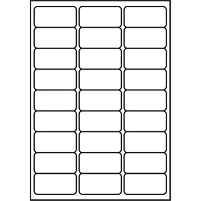 SmithPackaging A4 Self Adhesive Address Labels, 27 Labels Per Sheet, 100 Sheets, 63.5 x 29.6mm 2700 Labels