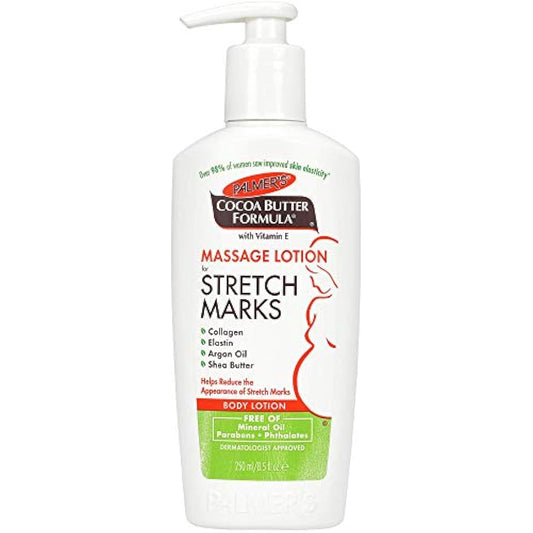 Palmer's Cocoa Butter Formula Massage Lotion For Stretch Marks with Vitamin E and Shea Butter Women Body Lotion, 8.5 Ounce (Pack of 2)