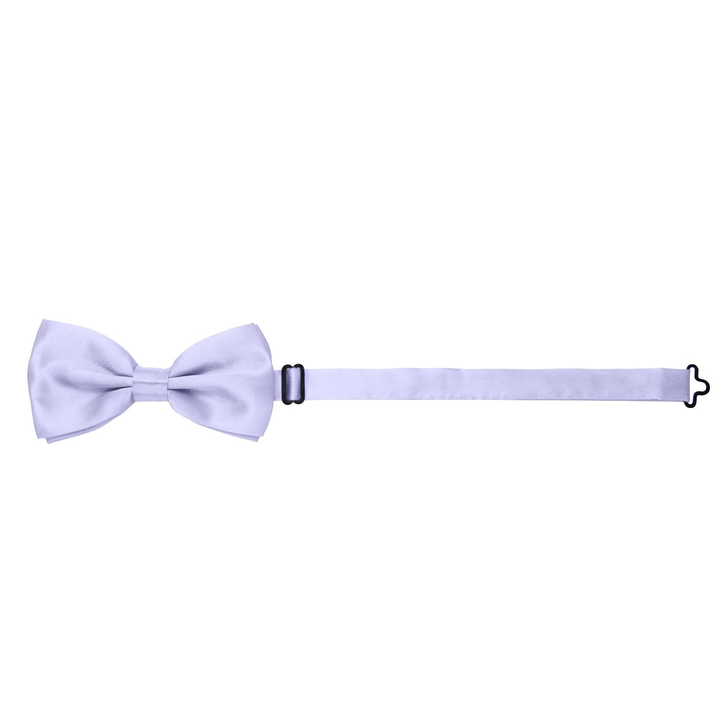 MASADA bow tie pastel purple - men's accessory in shiny-look, continuously adjustable, handmade with hook closure - 12 x 6 cm