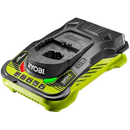 RYOBI RC18150 18V ONE+ Cordless Battery Charger, Hyper Green/Grey, 5.0Ah