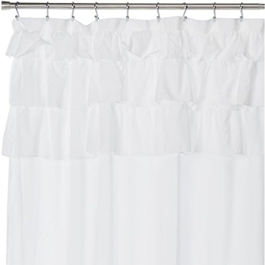Madison Park Grace Shower Curtain White 72x72