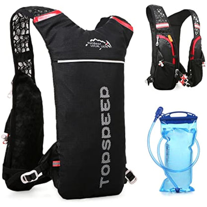 Lixada Lightweight Hydration Backpack 5L Running Backpack Hydration Backpack Waterproof and Breathable Large Capacity Outdoor Riding Backpack Lightweight for Running