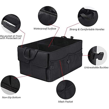 NouveLife Car Boot Organiser, Tidy Storage Trunk Organizer, Foldable Car Boot Bag, Durable Car Boot Tidy, Super Large Volume, Durable for Rear SUV, Van, Auto Luggage
