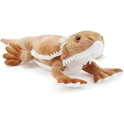 Zappi Co 100% Recycled Plush Bearded Dragon Toy (34cm Length) Stuffed Soft Cuddly Eco Friendly animals Collection For New Born Child First kid