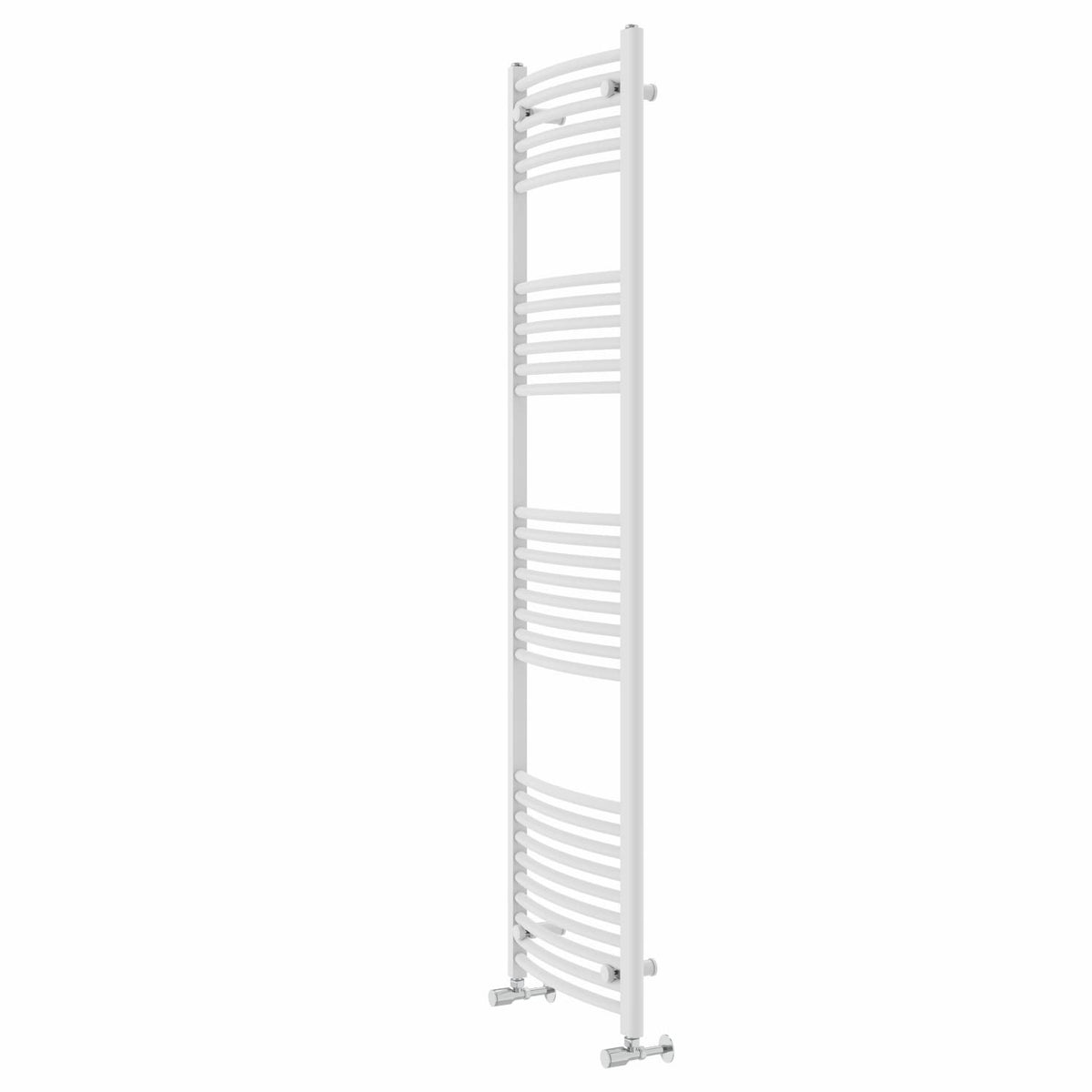 Warmehaus Curved Heated Towel Rail White Radiator 1800x500mm