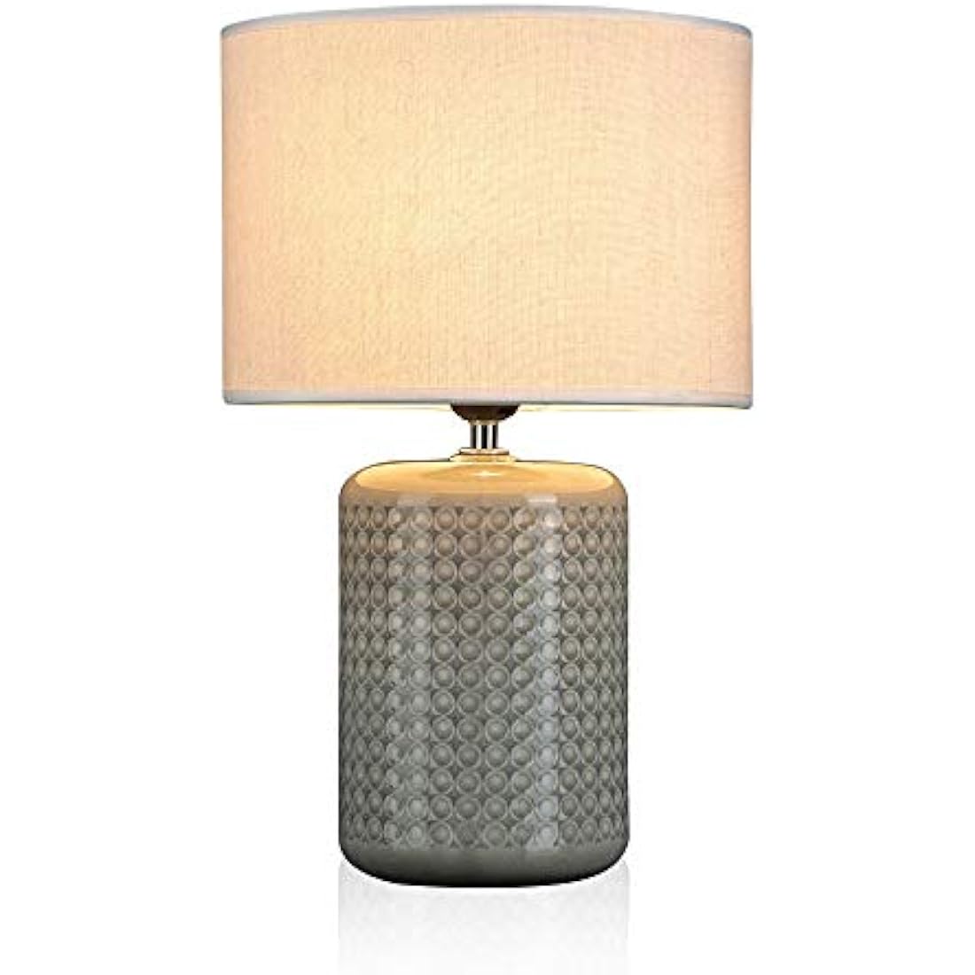 Pauleen 48020 Go for Glow max. 20W for E27 Bedside Table luminaire Green Beige 230V Ceramic/Fabric Without lamp