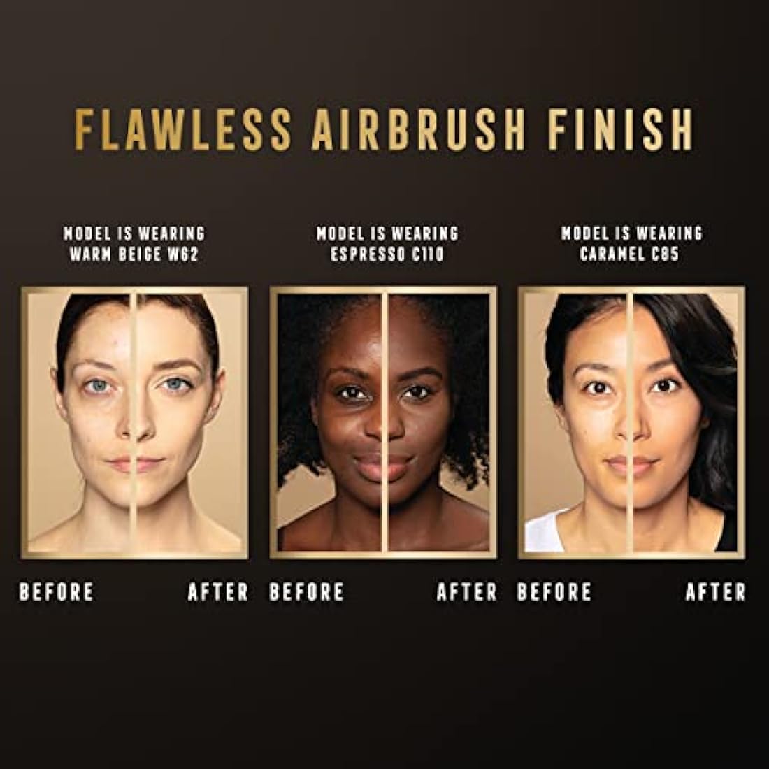 Max Factor Facefinity 3-in-1 All Day Flawless Liquid Foundation, SPF 20 - 91 Warm Amber, 30 ml