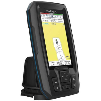 Garmin STRIKER Plus 4 Fish Finder with dual-beam Transom Transducer