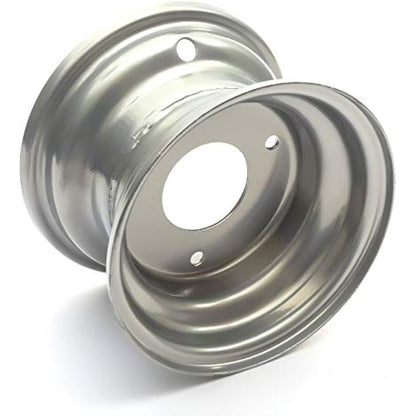 Steel Wheel Rim In Silver For Kids Quad Bikes 50cc 70cc 90cc ATV's Fits Tyre Size 145x70-6 Centre Hole is 54mm
