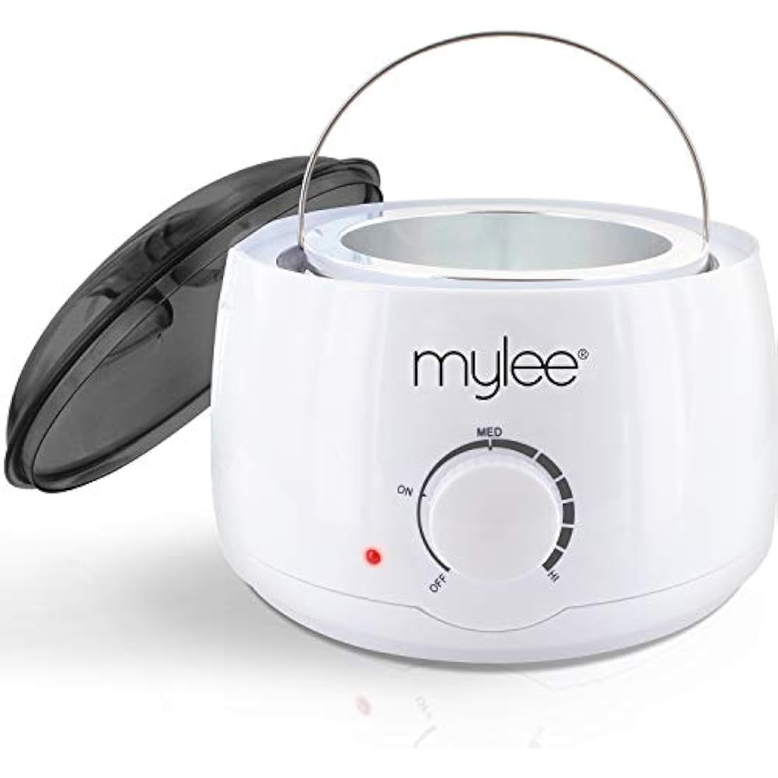 Mylee Professional Wax Heater Warmer with Handle Pot 500ml for Paraffin, Soft & Crème Wax, Salon Quality Hair Removal, Depilatory Waxing Melter, Adjustable Temperature