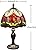 MIAOKE Stained Table Lamp Stained Glass Table Light, Handmade Desk Bedside Table Night Lamp, Antique Art Craft Gifts Lover Kid Living Room Bedroom Study Bookcase Desk Ligh