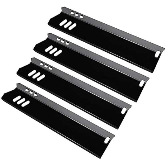 GFTIME 38CM Grill Heat Plate for Dyna-Glo DGF510SSP, DGF510SSP-D, Uniflame 4/5 Burner, Porcelain Steel Flame Diffuser spare parts for Backyard BY12-084-029-98, Broilmaster G13DE, 4 Pack