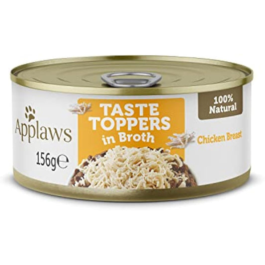 Applaws 100 Percent Natural Wet Dog Food, Chicken Breast in Broth 156 g Tin (Pack of 12)