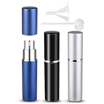 Travel Perfume Atomiser Bottle Refillable, 3 Pcs 6ML Leak Proof Aftershave Atomiser Spray Bottle Refillable Small Perfume Refill Bottle Travel Essentials Mini Perfume Decanter