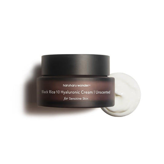 haruharu wonder Black Rice 10 Hyaluronic Cream, Face Moisturizer, Vegan, Cruelty Free, Daily skincare, Korean Skincare, Unscented, 50ml