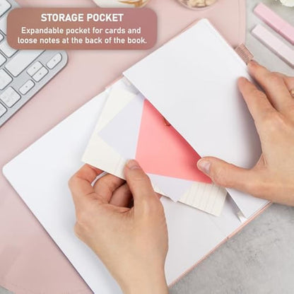 GoGirl Password Book with Alphabetical tabs – Internet Address & Password Keeper Logbook for Password Organization, Journal Notebook for Saving Website Logins. Medium Size 13.5 x 19cm - Rose Gold