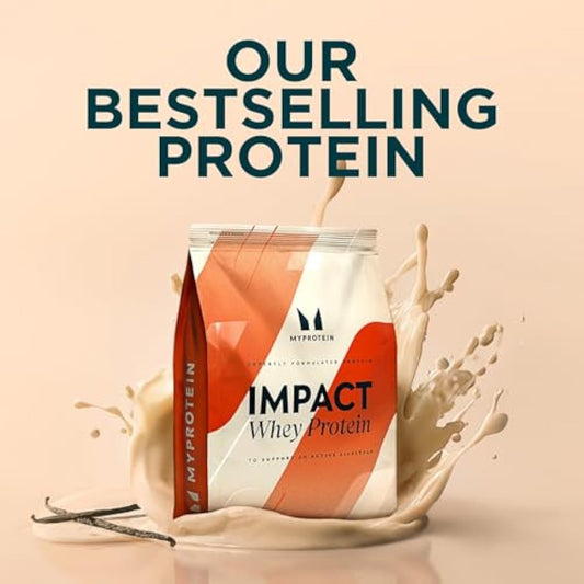 MyProtein Impact Whey Protein Powder – Vanilla Flavour– 1kg, 22g of Protein per Serving, Supports Muscle Building, Recovery & Lean Muscle Maintenance - 33 Servings