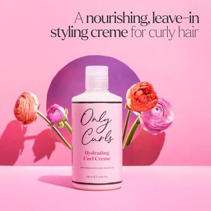 Only Curls Styling Bundle, 250ml x2, Curly Hair Products, Curl Cream & Enhancing Curl Gel, Curl Defining Set, Frizz-Free, Sulphate-Free, For All Curly Hair Types
