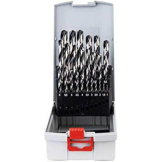 Bosch Professional 25-Piece PointTeQ HSS Twist Drill Bit Set (for Metal, ProBox, Drill Driver Accessories)