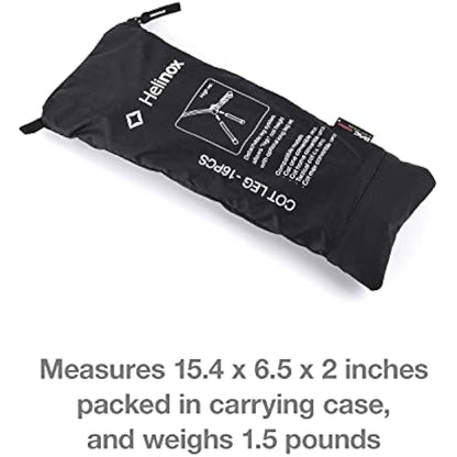 Helinox Cot Leg - Set of 16 - Replacement Feet for Camp Beds