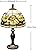 MIAOKE Stained Table Lamp Stained Glass Table Light, Handmade Desk Bedside Table Night Lamp, Antique Art Craft Gifts Lover Kid Living Room Bedroom Study Bookcase Desk Ligh