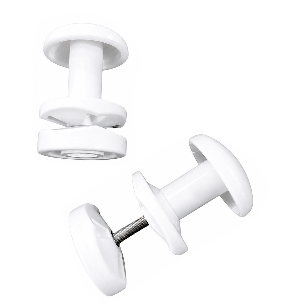 Set of 2 White Towel Rail Hooks for Radiator Towel Dryer - Pair of Hooks (White)