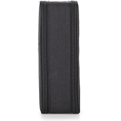 BSTKEY Pencil Case Wrap for Colored Pencils, Large Capacity 360 Slots Pencil Holder with Double Zipper Students School Office Pencil Pouch, Black (No Pencils)