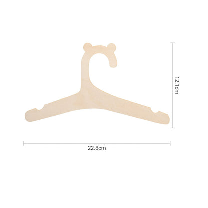 9 Inch Wooden Baby Hangers, 20 Packs Wood Newborn Baby Girl Boy Hangers For Nursery Cute Kids Toddlers Children Infant for Closet Coat Pants Clothing