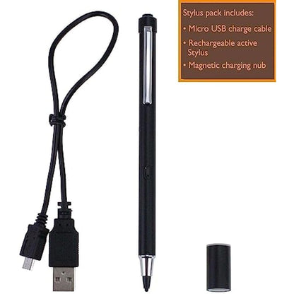 Broonel Black Rechargeable Fine Point Digital Stylus - Compatible with Lenovo Tab P11 Pad Plus 11" Tablet