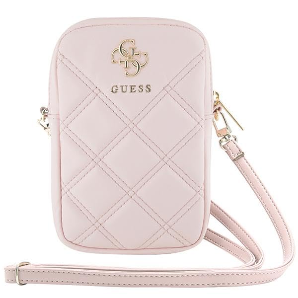 CG MOBILE Guess Mobile Phone Case GUWBZPSQSSGP Pink Zip Quilted 4G