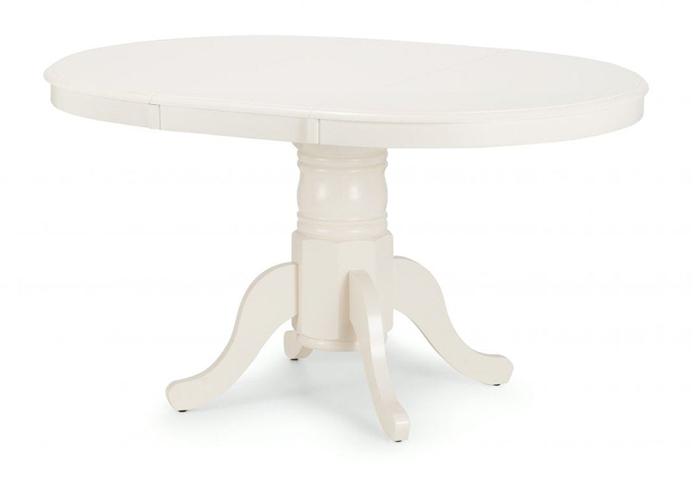 Julian Bowen Stanmore Extending Dining Table, Ivory - H75xW138xD100cm