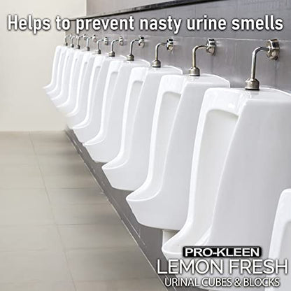 Pro-Kleen Urinal Channel Blocks 3KG - Lemon Fragrance - Non PDCB - Slow Dissolving - 30 Day Control