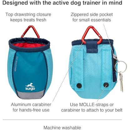 Kurgo Go Stuff-It Dog Treat Bag, Hands-Free Treat Pouch, Training Treat Pouch
