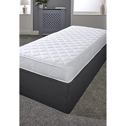 eXtreme comfort ltd Flame Essentials Small Single Mattress 2FT6 (75x190cm) | Foam-Free Bonnell Spring | Cooltouch Breathable Cover | Plush Comfort Support | 18cm Deep Value Mattress | UK Made