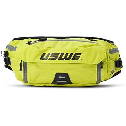 USWE Zulo Hydration Hip Pack - with Organizer and Side Pockets, Bounce Free Hip Belt (6L, Yellow)
