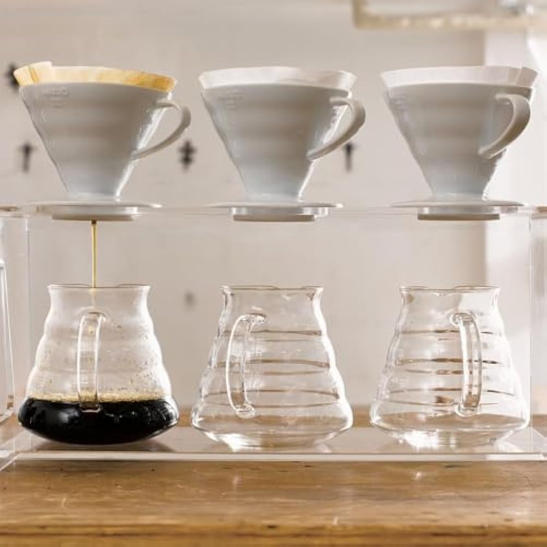 Hario V60 Ceramic Coffee Dripper, Red, Size 1