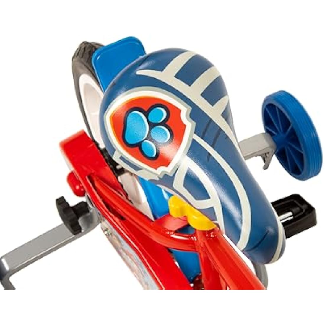 Toimsa Paw Patrol Kids Bike, Learn to Ride Bicycle, With Training Wheel Stabilisers, for Children Age 3+, Blue and Red