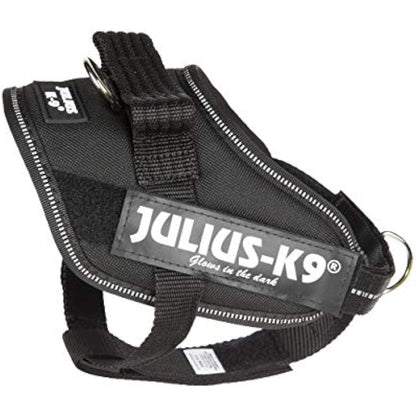Julius-K9 IDC Powerharness, Dog Harness with Front Control Y-Belt, Black, Size: XS/Mini-Mini
