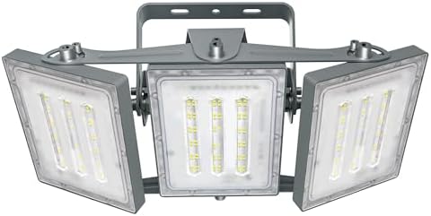STASUN LED Floodlight Outdoor, 150W 15000LM Super Bright Security Lights with Wider Lighting Angle, 6000K Adjustable LED Spotlight, IP65 Waterproof Outdoor Light for Yard, Court, Street, Parking Lot