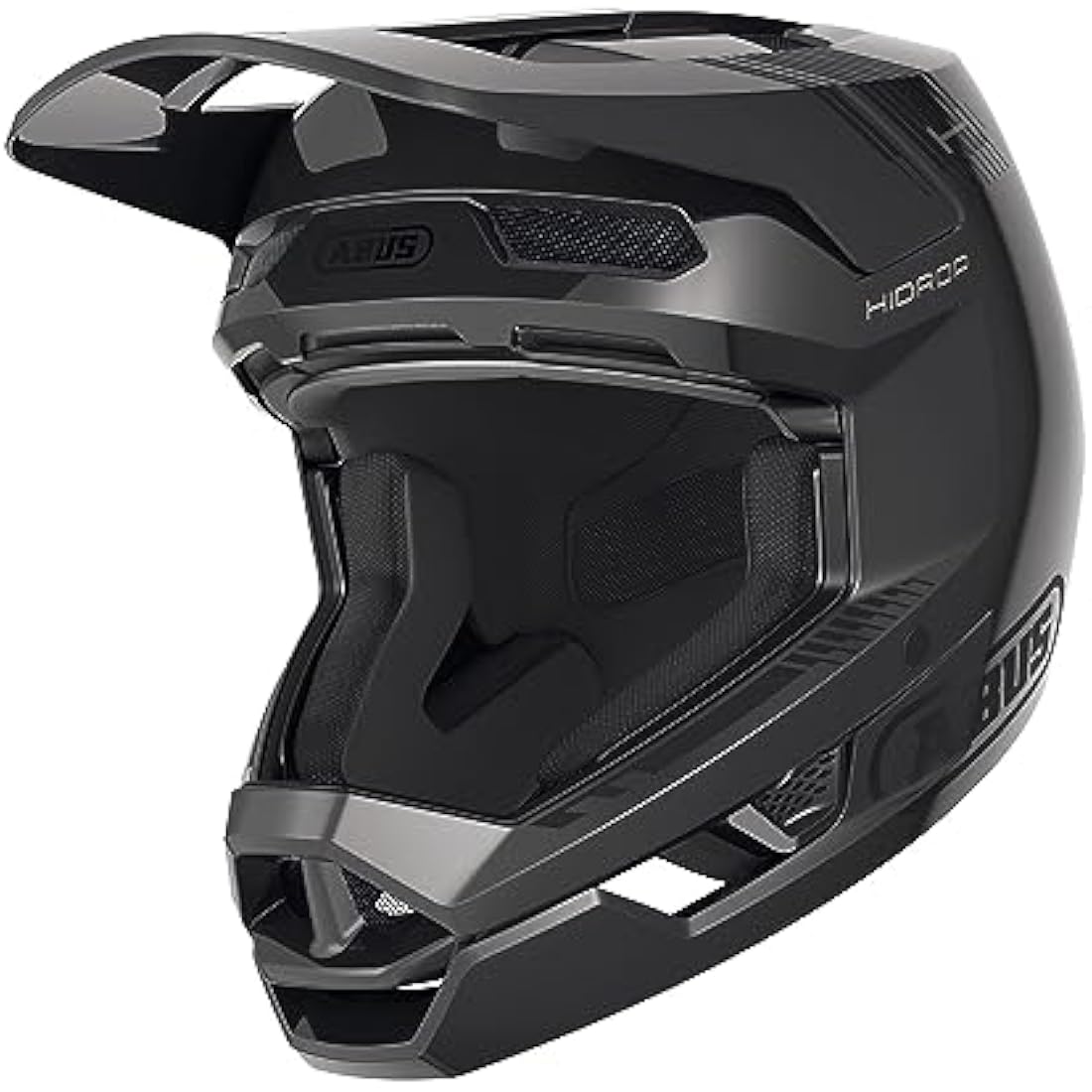 ABUS Downhill Bicycle Helmet HiDrop - Full-face Helmet with ABS Outer Shell for MTB Trails