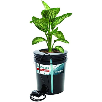 Hydrofarm RS5GAL4SYS Root Spa 4, 5 gallon Bucket system, Black