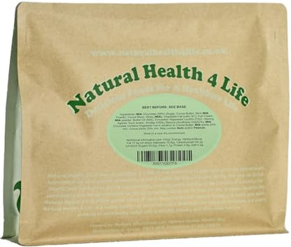 Natural Health 4 Life Milk Chocolate Raisins 1kg – Chocolate Covered Raisins in in Resealable Pouch, 4.8g Protein/100g, Gluten Free & Vegetarian, Ideal for Parties, Baking & Events, UK Made (1 Pouch)