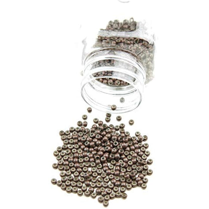 KOCONI 1000 Pcs Nano Rings 3mm Hair Extension Beads - Silicone Lined Micro Beads for Nano Rings #5 Brown