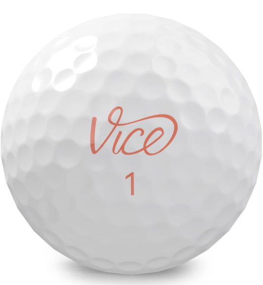 Vice Golf Pro Soft Hue Living Coral Golf Balls