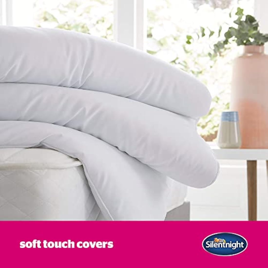 Silentnight Ultrabounce 13.5 Tog Double Duvet - Thick Warm Winter Duvet Quilt Hypoallergenic and Machine Washable - Double Bed, White