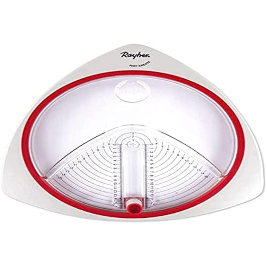 Rayher Circle Cutter for Crafting with 3 Replacement Blades, Paper Trimmer for Circles with a Diameter of 2.6–15 cm